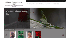 Desktop Screenshot of mabonefuneralhome.com