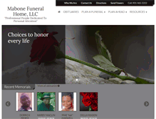 Tablet Screenshot of mabonefuneralhome.com